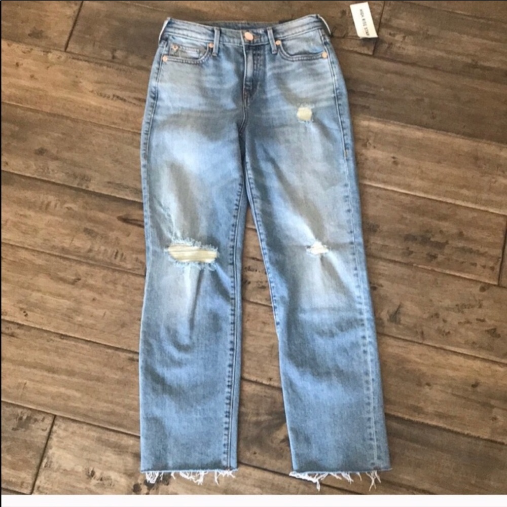 NEW True religion high rise Starr cropped jeans 24
